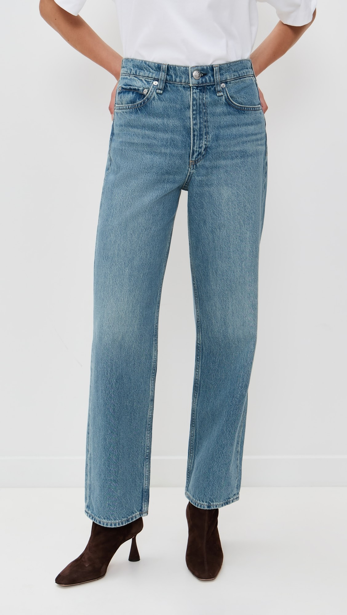 Shea High Rise Ankle Straight Jeans | Shopbop