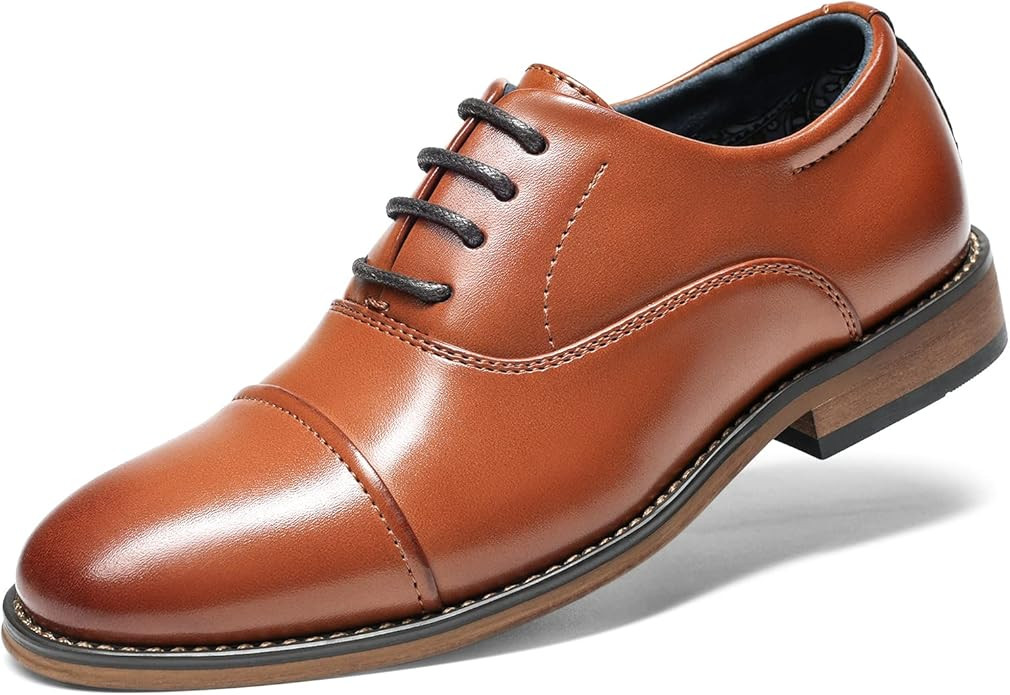 Bruno Marc Boy's Classic Oxfords Dress Shoes | Amazon (US)