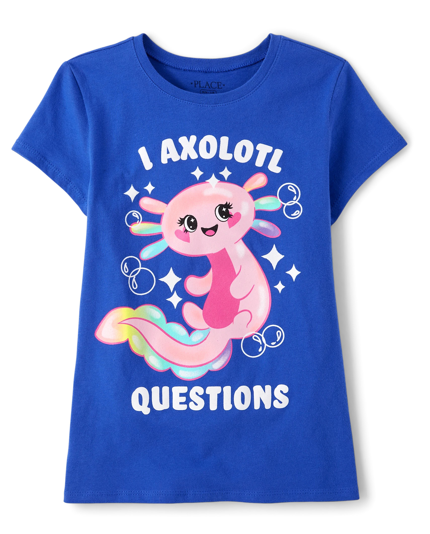 Girls Axolotl Graphic Tee - cool cobalt | The Children's Place
