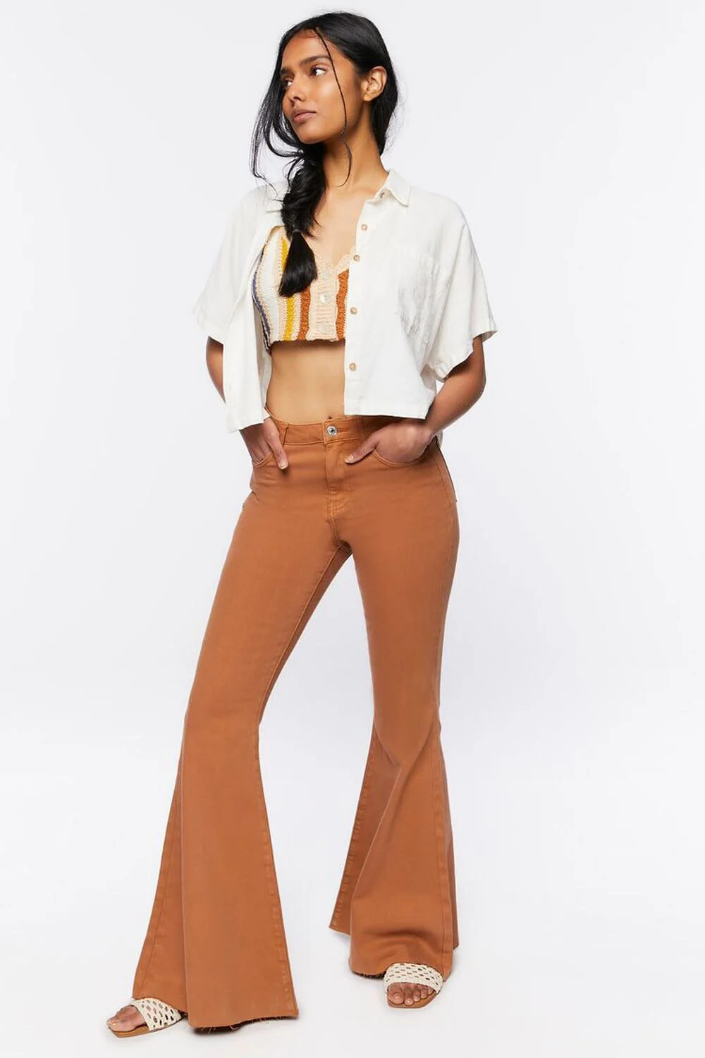 Raw-Cut Flare Jeans | Forever 21 (US)