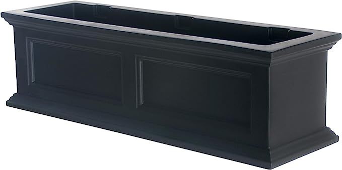 Mayne Fairfield 3ft Window Box - Black - 36in L x 11in W x 11in H - Polyethylene Planter - Built-... | Amazon (US)