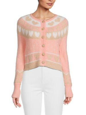 Dimples Wool Blend Cropped Cardigan | Saks Fifth Avenue OFF 5TH