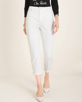 No-Stain White Girlfriend Crops | Chico's