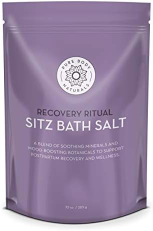 Sitz Bath Salt – Postpartum Care and Hemorrhoid Treatment – Natural Sitz Bath Soak with Epsom Salt,  | Amazon (US)
