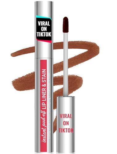 iMethod Lip Stain - Lip Liner Stain, Long Lasting Lip Stain Peel Off, Waterproof Stay On All Day, Transfer-Proof, Highly Pigmented, Natural Color, Coffee | Amazon (US)
