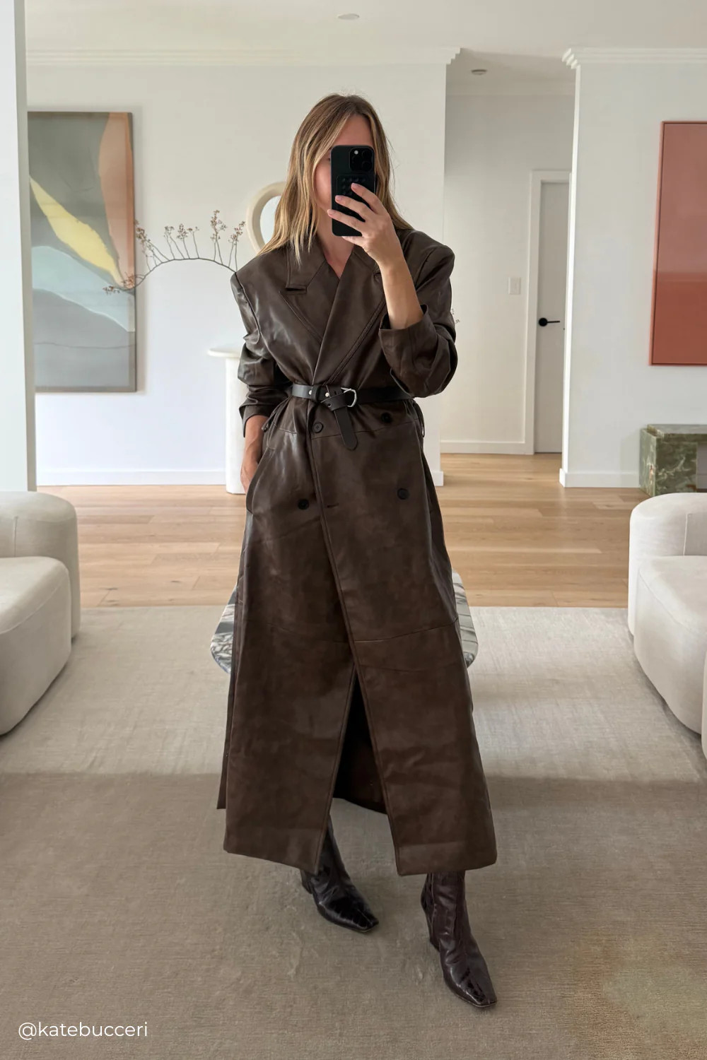 Zoa Trench Coat Coffee | VRG Grl