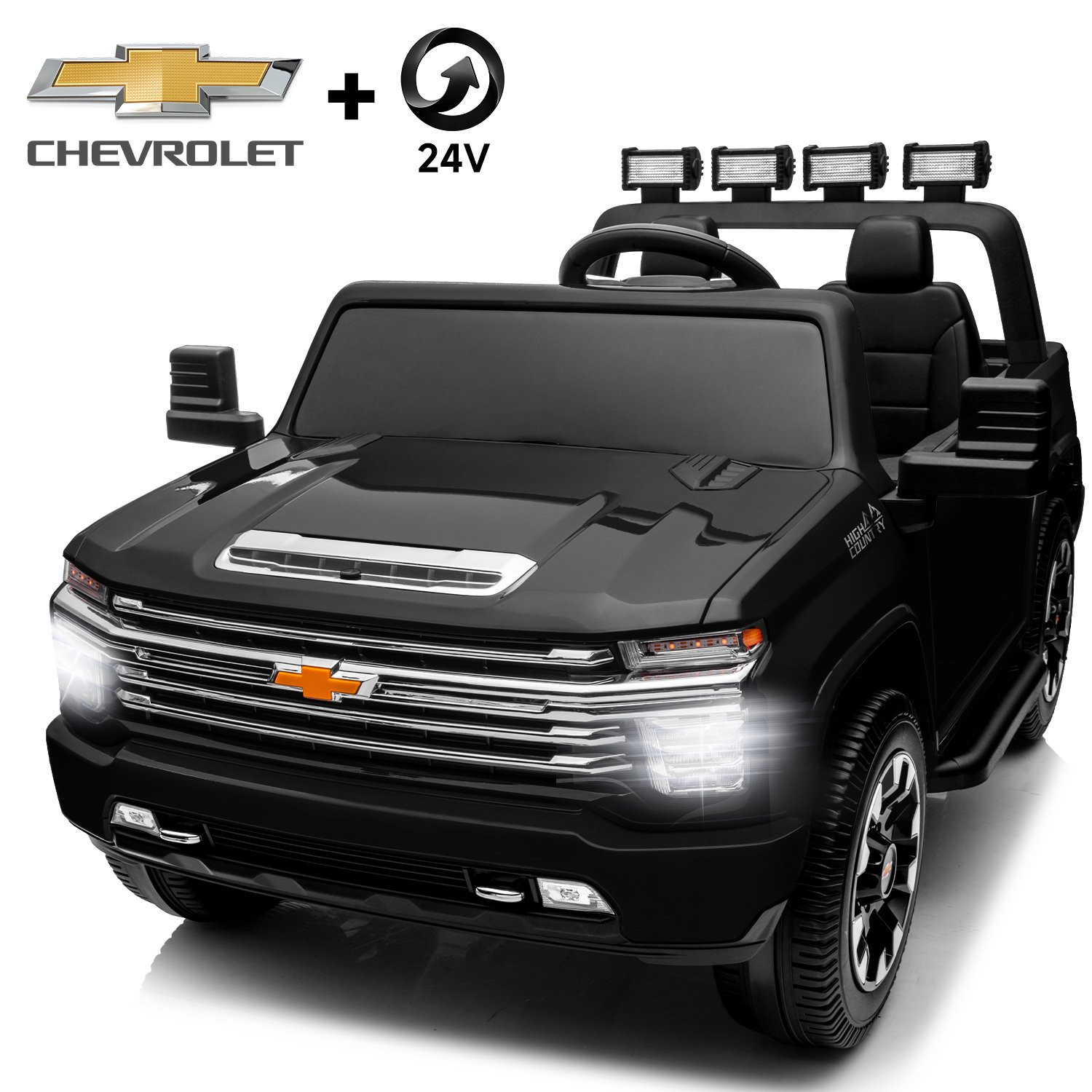 Track 7 24V Ride on Car, Licensed Silverado HD 2 Seater Electric Car for Boys Girls Age 3+, 24V R... | Walmart (US)