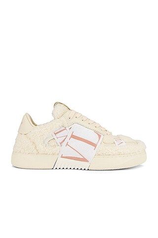 Valentino Garavani VLTN Sneakers in Bianco & Rose | FWRD | FWRD 