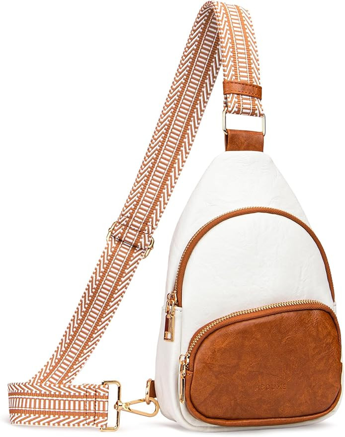 ABOUME Small Sling Bag Crossbody Bags for Women Trendy Versatile Leather Fanny Pack Chest Bag for... | Amazon (US)