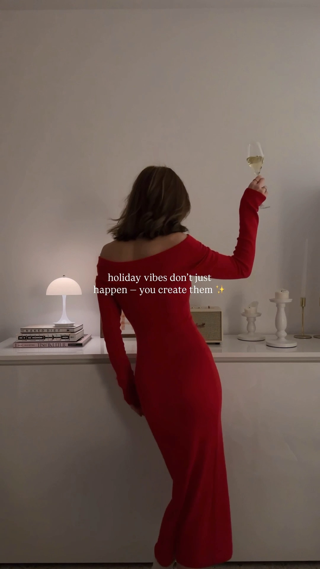 DAY 11 ✨ Today’s reel is not just about the outfit — I’m also sharing how I decorated my apartment for the holidays! 
It’s simple, minimal, and I’m so happy with how it turned out ❤️✨ Festive mood is on!

And this red dress… 
It’s the easiest way to instantly lift your mood into the holiday spirit.
In December, you can simply BE in a dress like this — just like me :)
It’s warm — but not too warm — making it perfect for hosting cozy December dinners or celebrating Christmas indoors ❤️

I’ll link the dress in LTK as always, and as a little bonus — all the home décor pieces too!

Sizing reference: wearing XS in the dress.
Decor details:
• TV garland — 1 piece, 2 meters (warm color)
• Christmas tree garland — 1 piece, 20 meters 
• Faux pine branches — 2 pieces for the TV area (color olive green)
• + 1 piece for the kitchen


#hmxme #christmasdeco #reddress 

#LTKwinter #LTKeurope #LTKhome