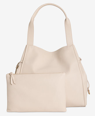 Jyyll Large Solid Tote with Removable Pouch | Macy's