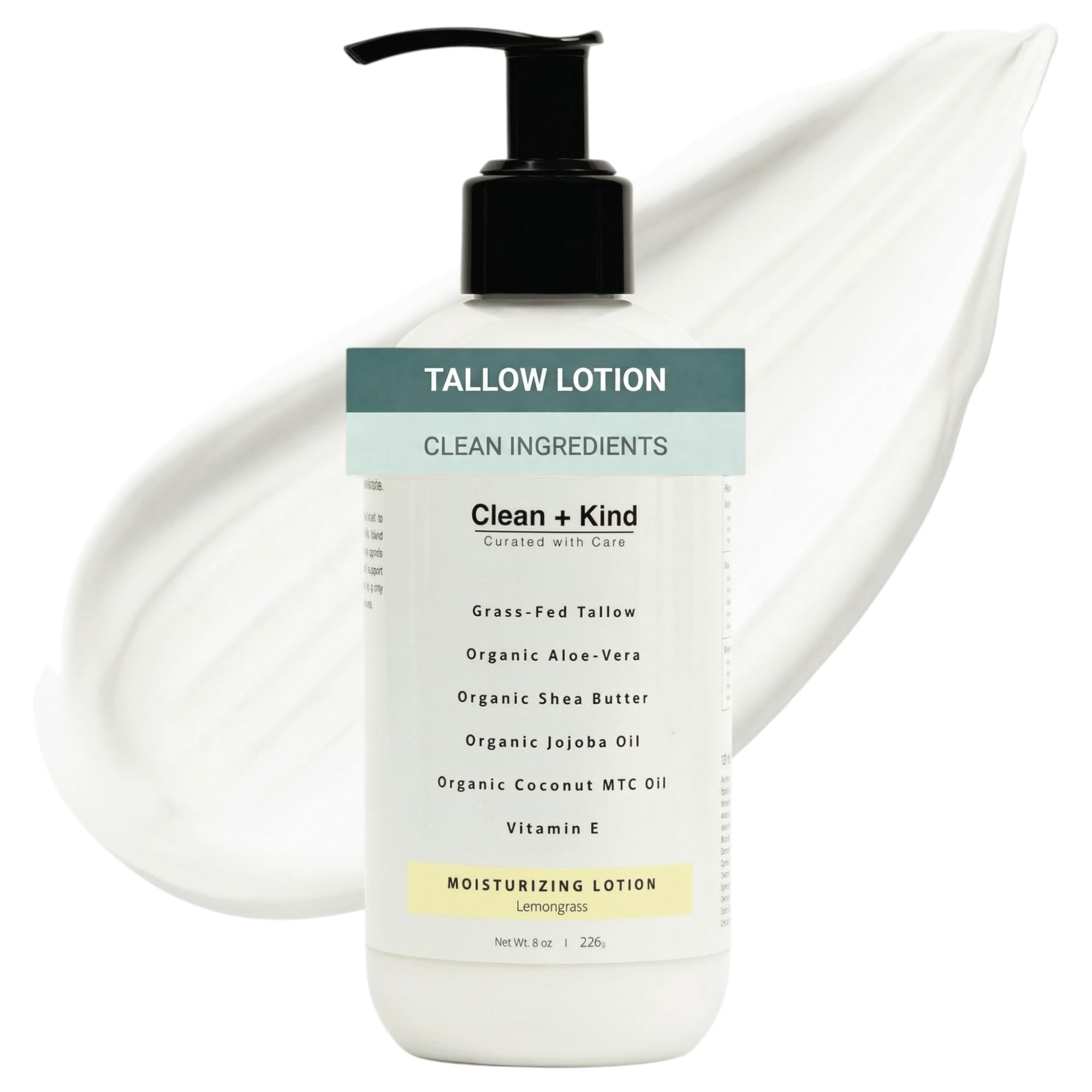 Daily Moisturizing Lotion – Tallow Body Lotion with Aloe Vera, Shea Butter, Jojoba Oil, MCT Oil... | Amazon (US)