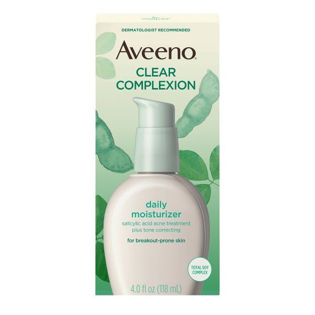 Aveeno Clear Complexion Blemish Treatment Daily Moisturizer - 4oz | Target