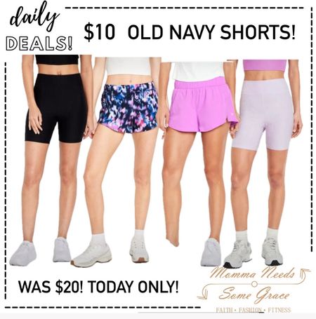 $10 old Navy shorts! 

#LTKfitness #LTKfindsunder100 #LTKsalealert