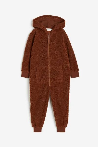 Hooded Teddy Fleece Jumpsuit | H&M (US + CA)