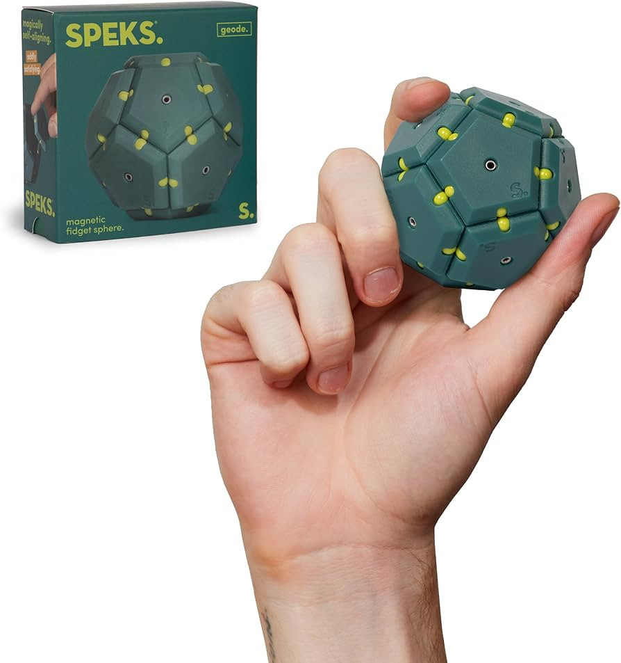 Speks Geode Matte Pentagons Magnetic Fidget Toy for Adults | Quiet Sensory Toy for Stress Relief ... | Amazon (US)
