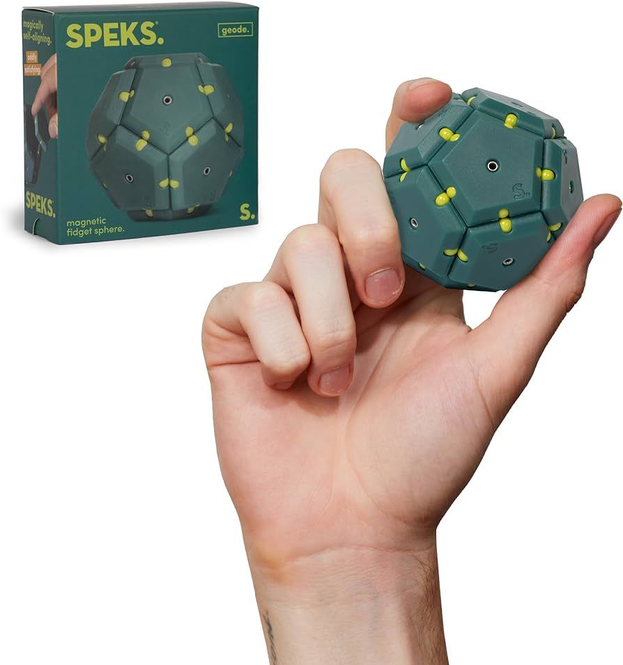 Speks Geode Matte Pentagons Magnetic Fidget Toy for Adults | Quiet Sensory Toy for Stress Relief ... | Amazon (US)