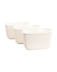 3pk Knitted Tote Set | TJ Maxx