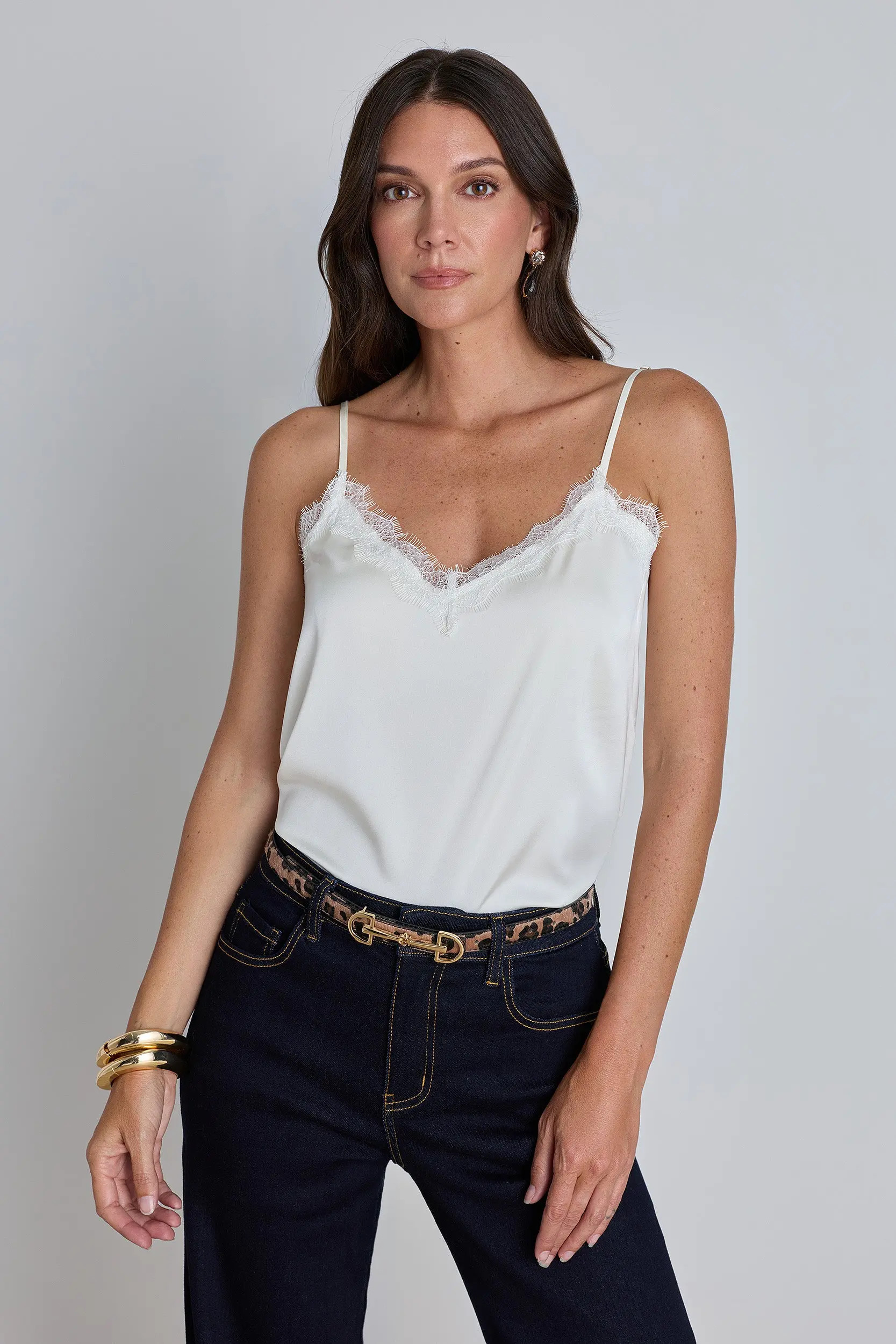 The Noli Shop Galia Silk Lace Cami in Black at Nordstrom, Size Small | Nordstrom