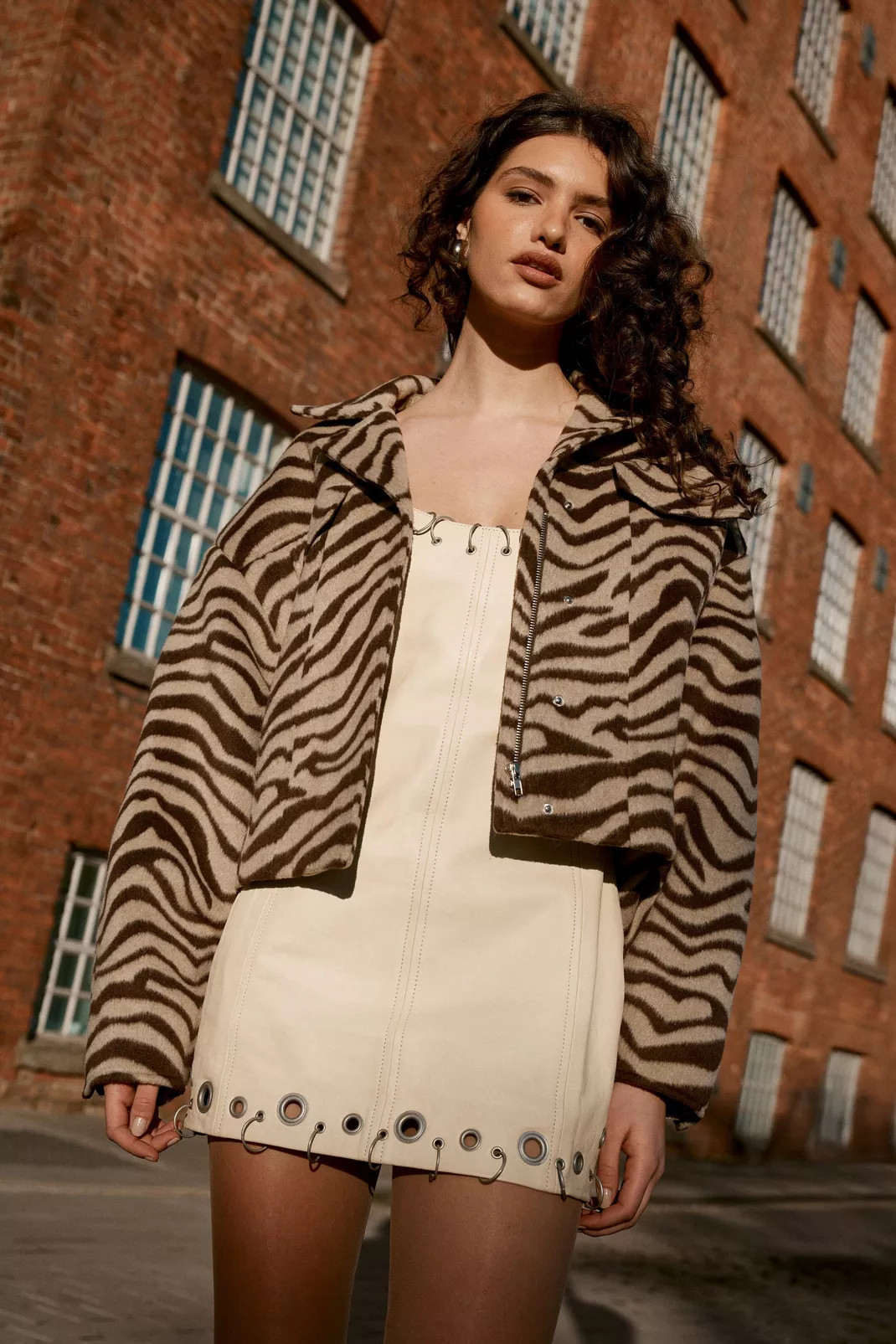 Zebra Wool Blend Trucker | Nasty Gal US