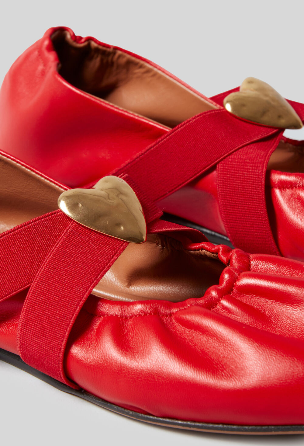 Ballerines cuir cœur doré | Claudie FR | Claudie Pierlot (FR, DE, ES, UK)