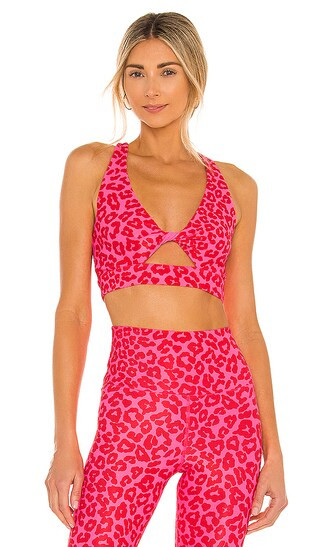 Twist Sports Bra in Famous High Risk Red Leopard | Revolve Clothing (Global)
