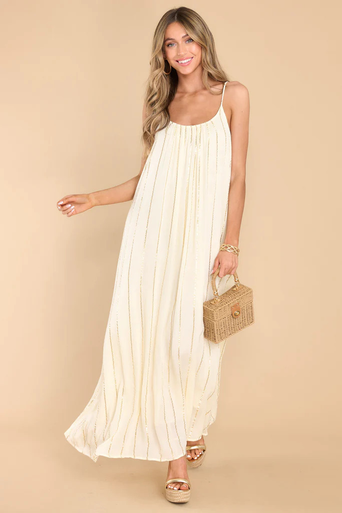 The Story Continues Ivory Maxi Dress | Red Dress 