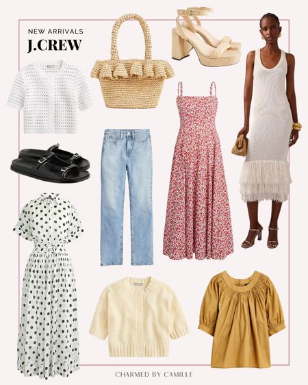 Spring Outfit inspo - new arrivals from J.Crew

Polka dot dress
Floral dress
Cute sweaters
Cute sandals
Jeans 

#LTKfindsunder100 #LTKshoecrush #LTKSeasonal