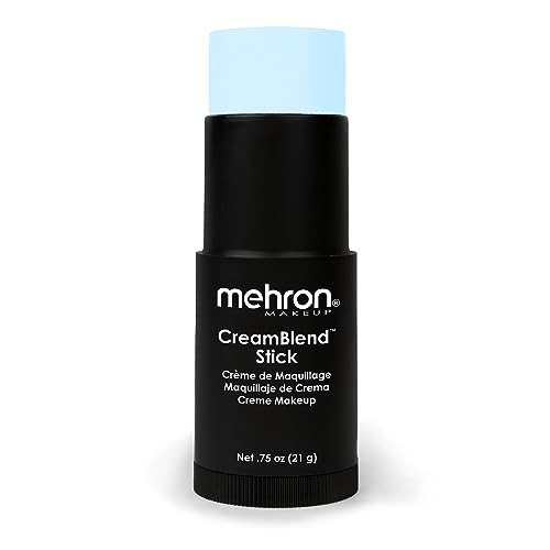 Mehron Makeup CreamBlend Stick | Face Paint, Body Paint, & Foundation Cream Makeup | Perfect for Halloween .75 oz (21 g) (Pastel Blue) | Amazon (US)