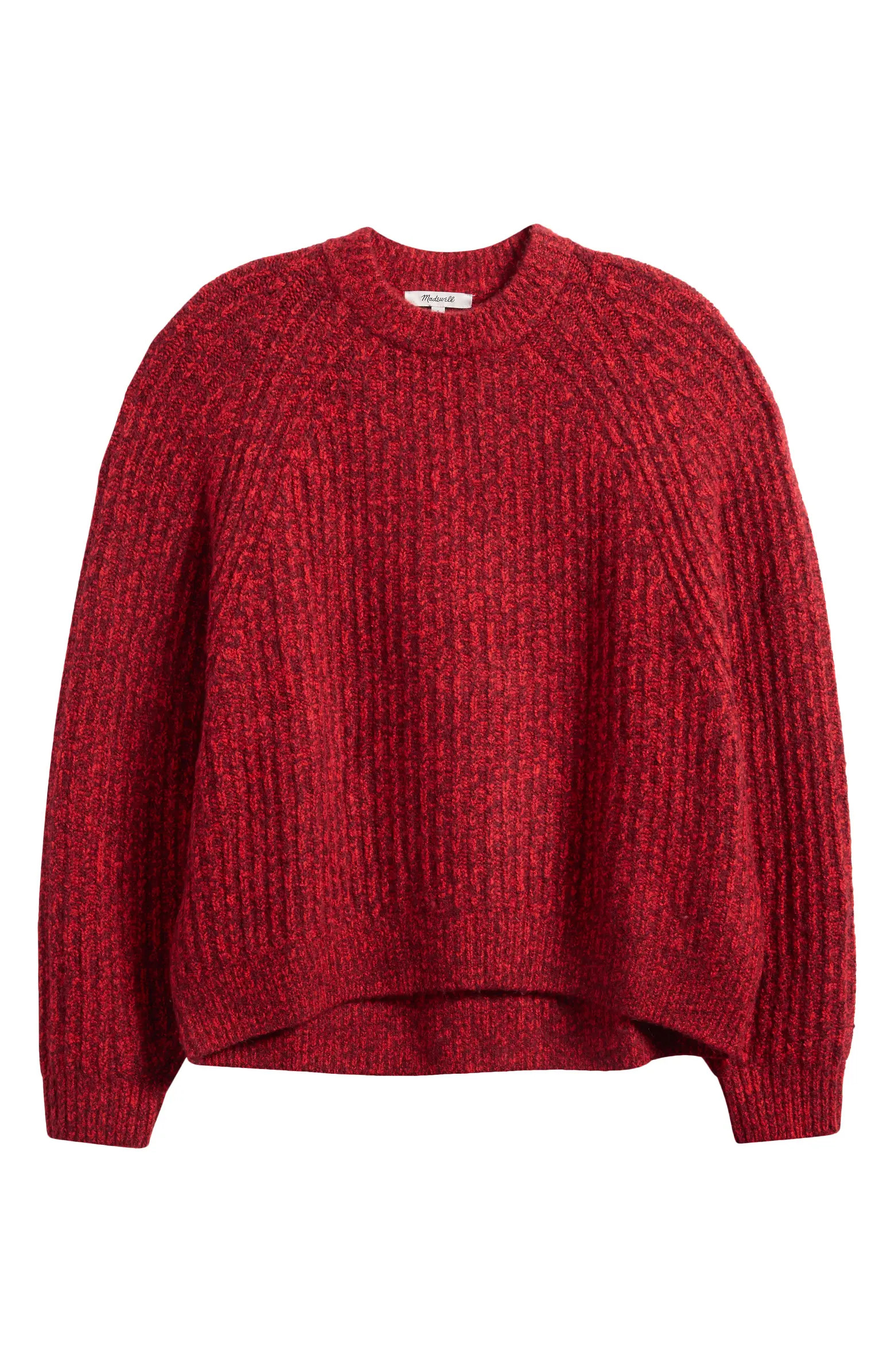 Madewell Marled Rib Cotton & Wool Blend Sweater | Nordstrom | Nordstrom
