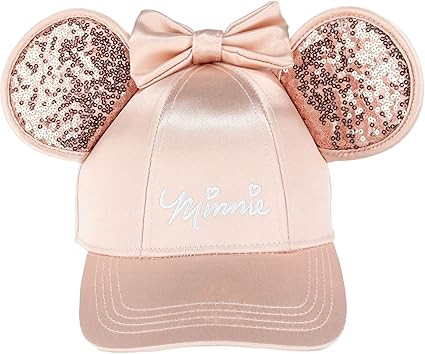 Disney Minnie Mouse Rose Gold Bling Ears Adjustable Hat | Amazon (US)