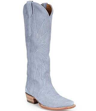 Tecovas Women's Loretta Chambray Suede Western Boots - 8.5 | Dillard's