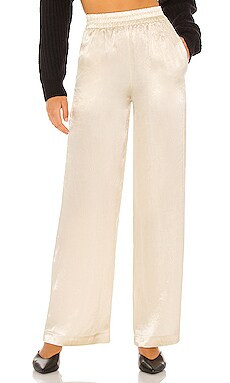 House of Harlow 1960 x REVOLVE Lounge Satin Pant in Champagne from Revolve.com | Revolve Clothing (Global)