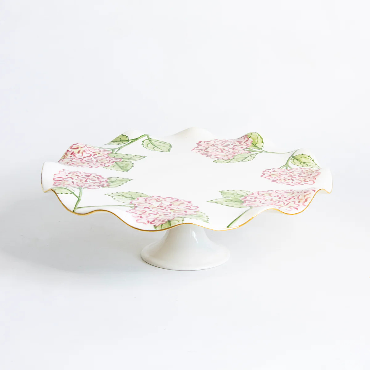 Pink Hydrangea Cake Stand | Susan Gordon Pottery