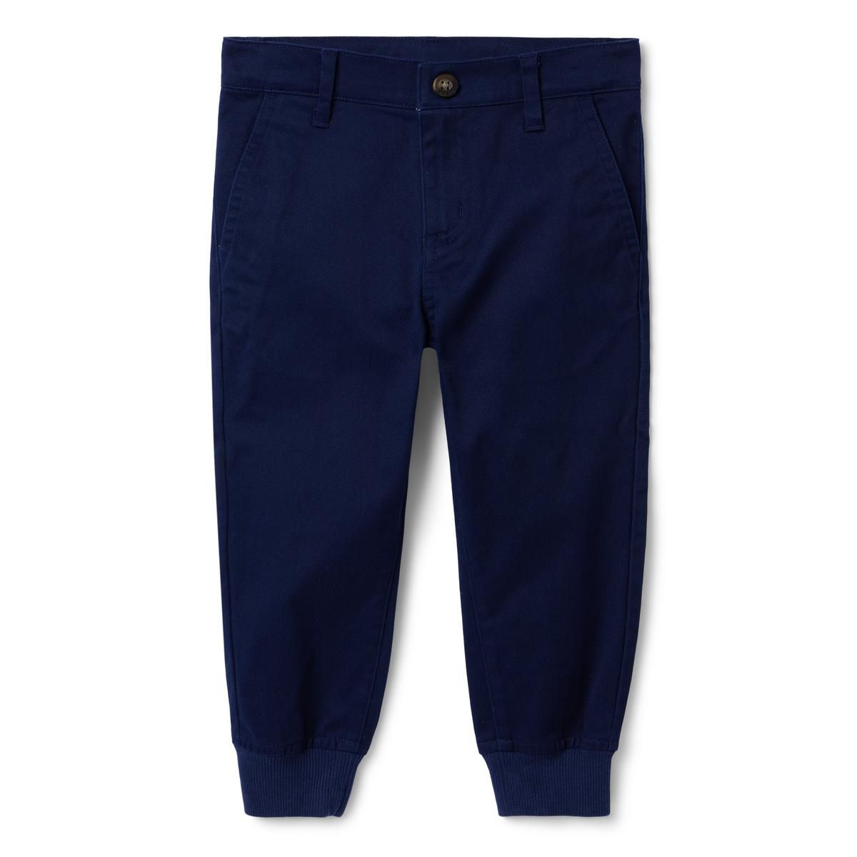 The Button Twill Jogger | Janie and Jack