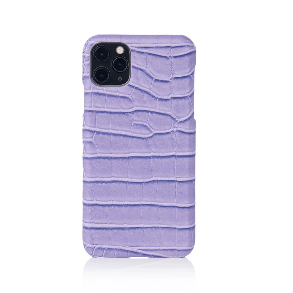 Lavender Faux Crocodile iPhone Case | Chic Geeks