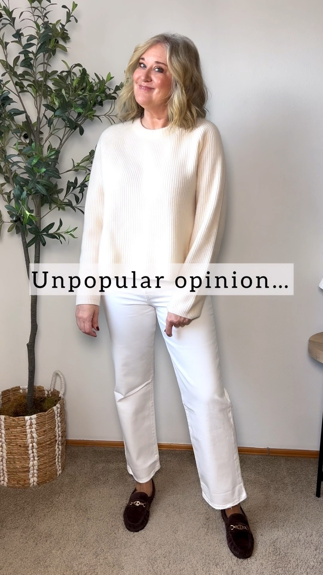 Unpopular opinion… the front tuck is superior. It gives shape, it adds style, and it takes two seconds. I know people have VERY strong feelings about it 😂 But for me? It’s a forever move.
So tell me — are you Team Tuck or Team Absolutely Not? 👇 Cast your vote in the comments!

#LTKootd #LTKgrwm #LTKOver40