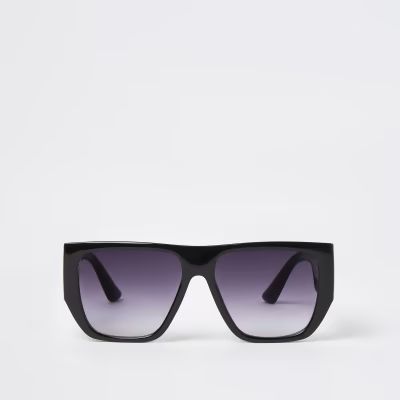 Black chunky frame oversized sunglasses | River Island (UK & IE)