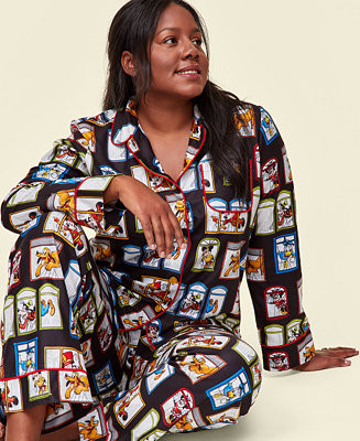 Women's 2-Pc Balloon Windows Notch-Collar Matching Family Pajamas Set, Created for Macy's | Macy's