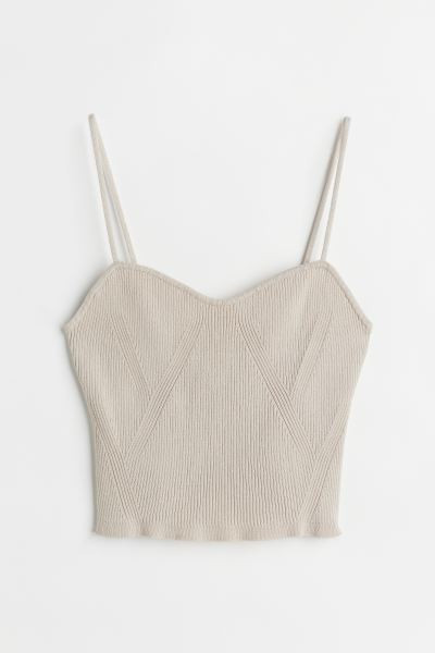 Rib-knit Tank Top | H&M (US + CA)
