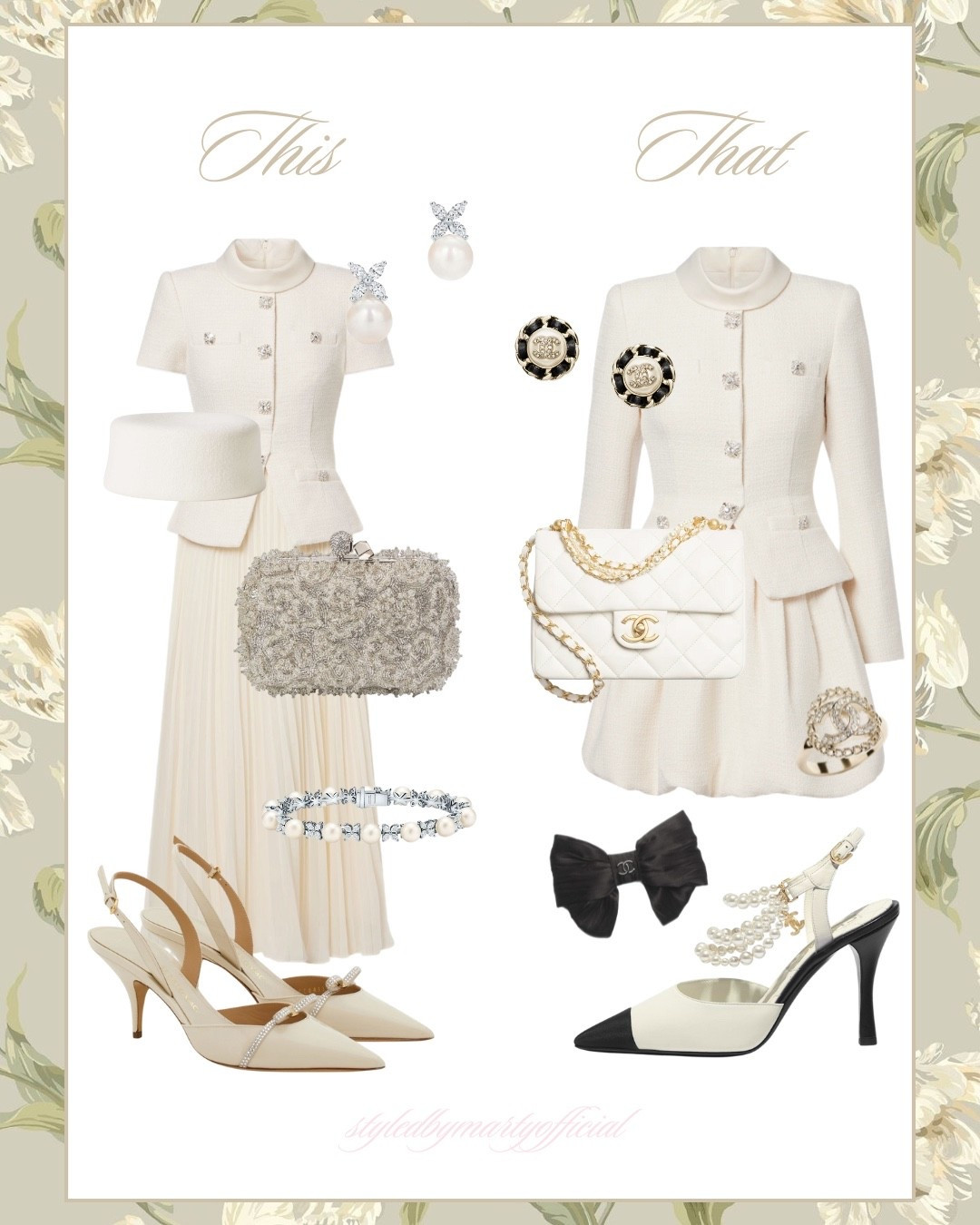 This Or That?🤍


Winter outfit, winter style, winter dress, classy style, classy outfit, elegant outfit, feminine fashion, feminine style, long sleeve dress, ivory dress, cream dress, elegant dress, Chanel style, luxury fashion, Chanel bag, ivory bag, preppy style, preppy outfit 

#LTKMidsize #LTKOver40 #LTKSeasonal