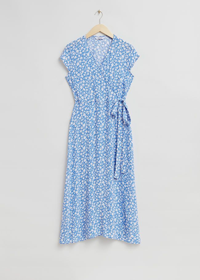 Printed Midi Wrap Dress | & Other Stories US