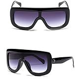 Niceskin Retro Women's Sunglasses Big Style, Plastic and Resin (Black&Gray) | Amazon (US)
