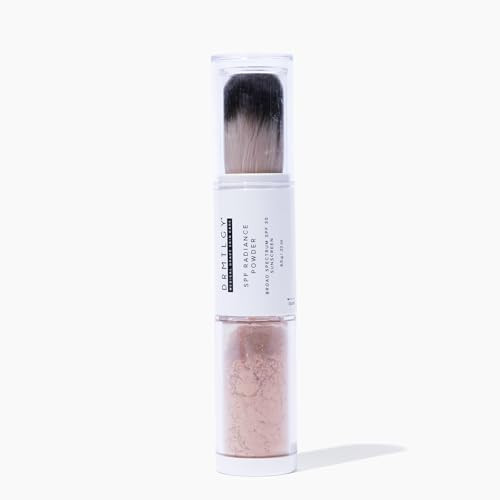 DRMTLGY SPF Radiance Powder Medium/Tan – Mineral Sunscreen SPF 30, Oil-Absorbing, Sheer Tinted Setting Powder, Broad-Spectrum UV Protection, Vegan, Non-Nano, 6.5g | Amazon (US)