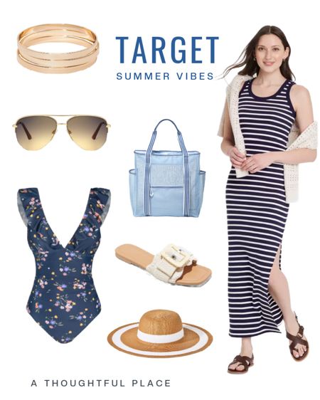 This striped dress is $20 and so cute on. All fun and affordable pieces. @target #targetstyle #targetfashion 

#LTKSeasonal