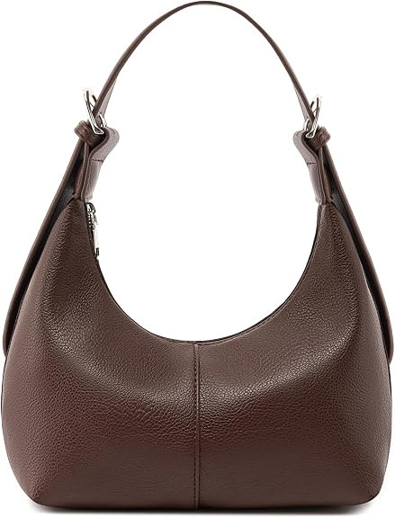 Hobo Bags for Women Slouchy Shoulder Handbag CrossBody Purse | 2 Adjustable Straps, Soft Vegan Le... | Amazon (US)
