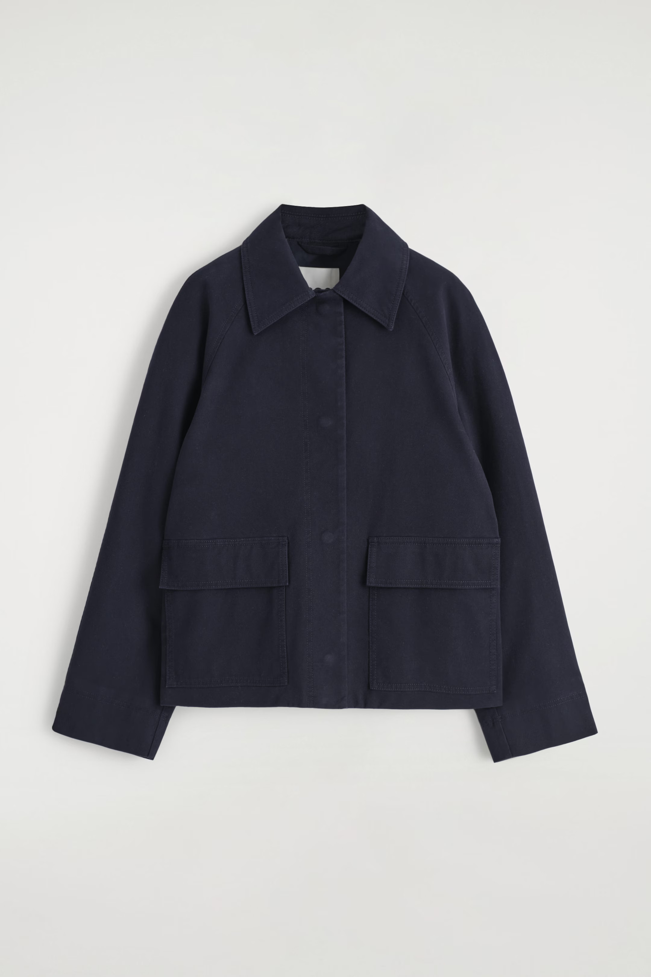 COTTON UTILITY JACKET - NAVY | COS | COS (US)