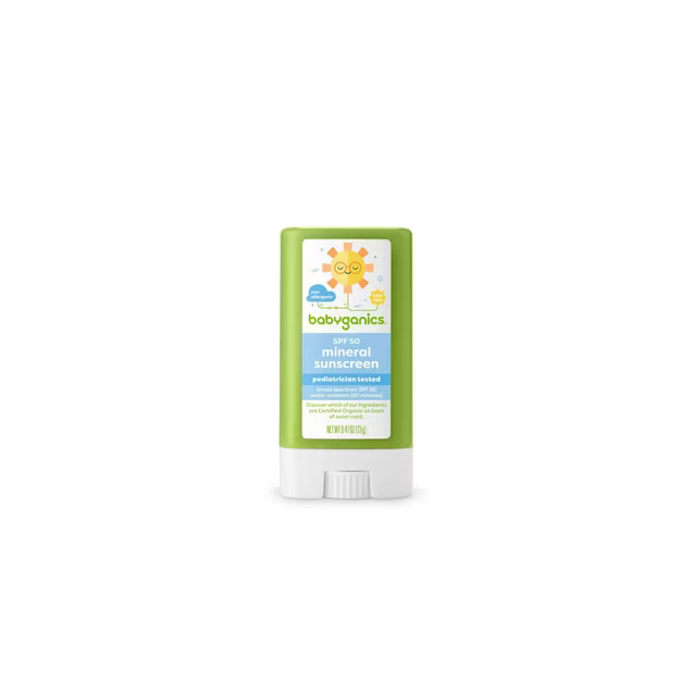 Babyganics Pure Mineral Baby Sunscreen Stick, SPF 50 - 0.47oz | Target