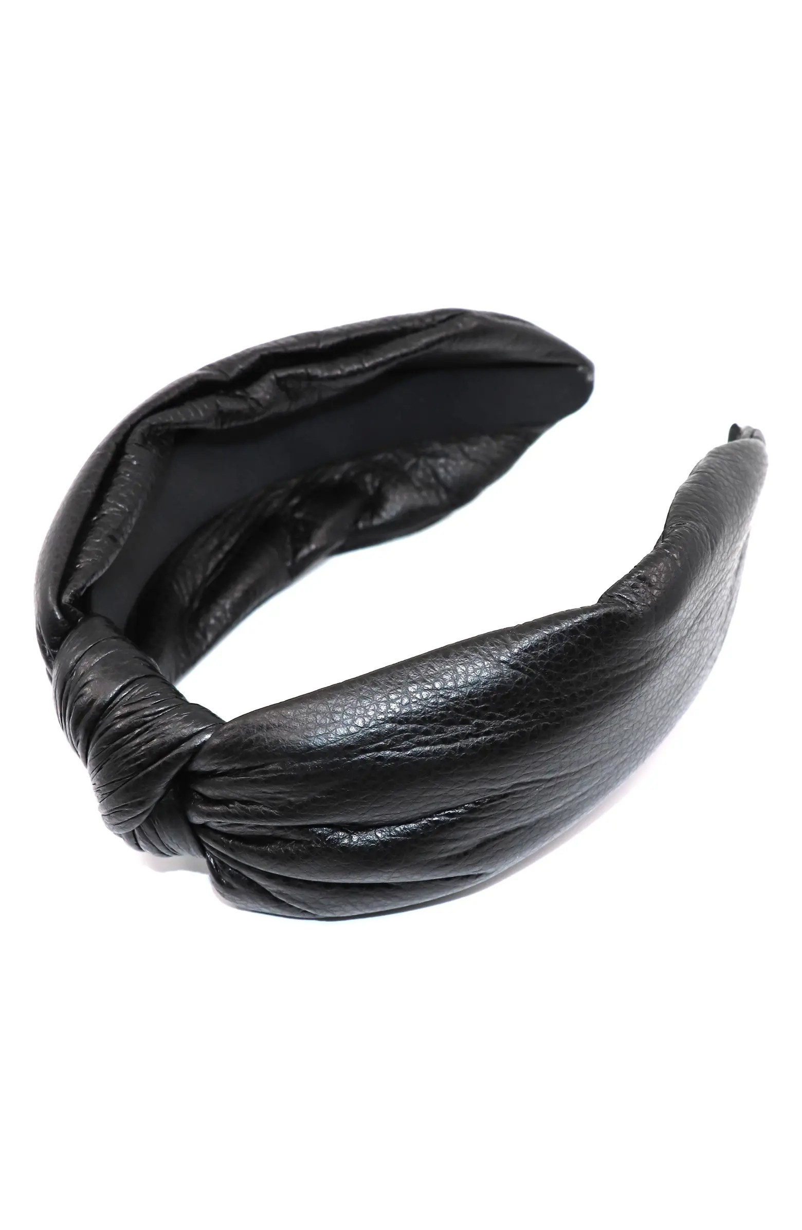 Faux Leather Knotted Headband | Nordstrom