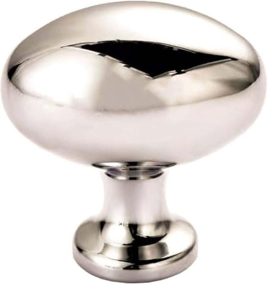 khtumeware 10 Pack 1-3/8 inch(35mm Polished Nickel Cabinet Knobs Dresser Knobs Oval Drawer Knobs ... | Amazon (US)